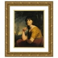 thumbnail image 1 of John Opie 20x24 Gold Ornate Framed and Double Matted Museum Art Print Titled - Portrait of a Young Girl, Said to Be Lady Bathurst, 1 of 4
