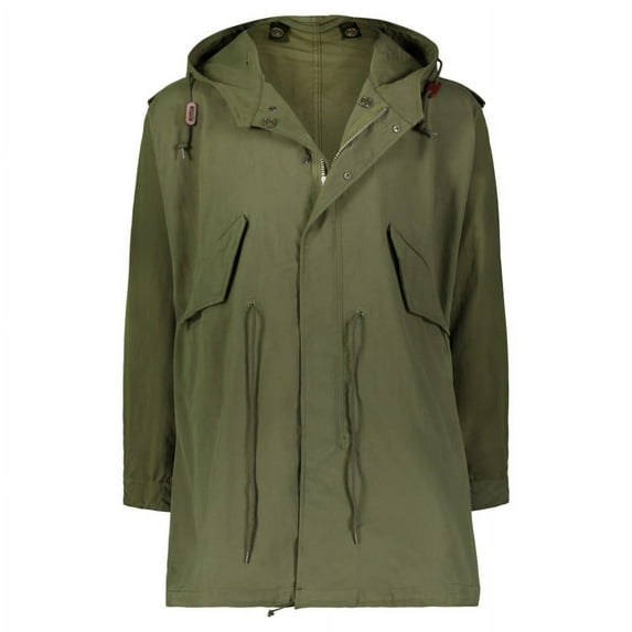 John Ownbey Mens M-1951 Fishtail Parka, OD Green, 80 Cotton/ 20 Nylon