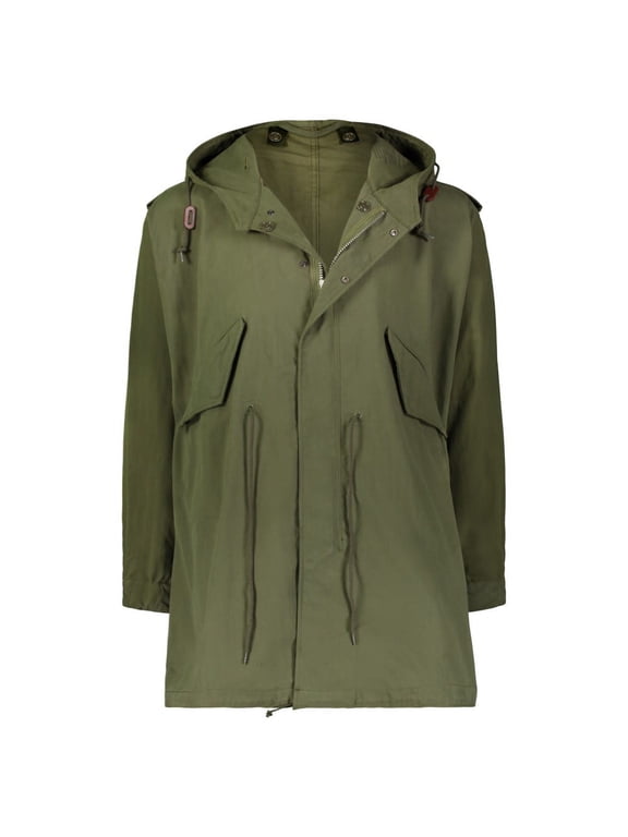 Mens M-1951 Fishtail Parka, OD Green, 80 Cotton/ 20 Nylon