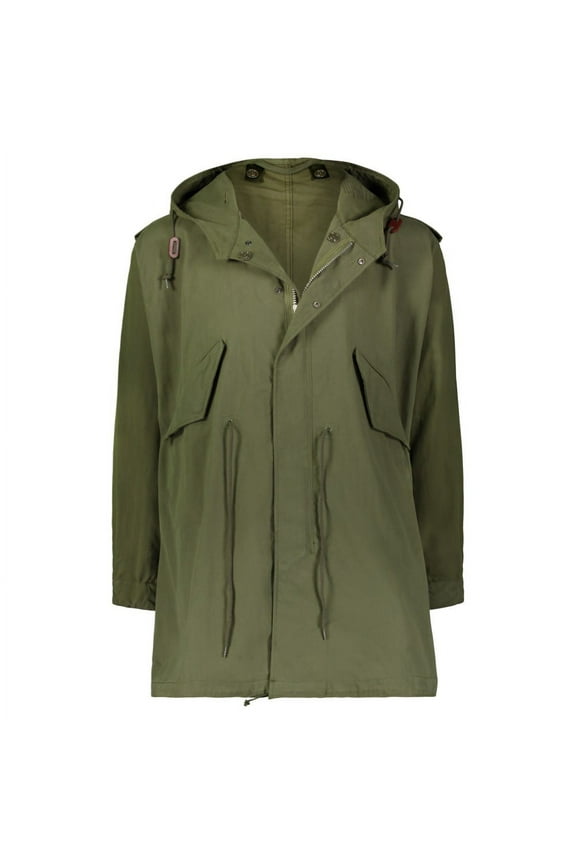 Mens M-1951 Fishtail Parka, OD Green, 80 Cotton/ 20 Nylon