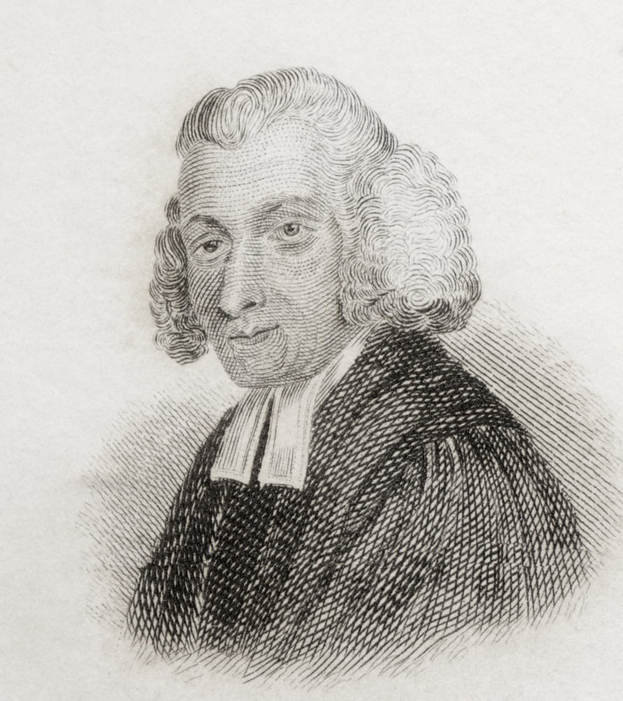 John Parkhurst 1728 To 1797 Biblical Lexicographer From Crabbs Historical Dictionary Published 1825 Canvas Art - Ken Welsh Design Pics (26 x 30)