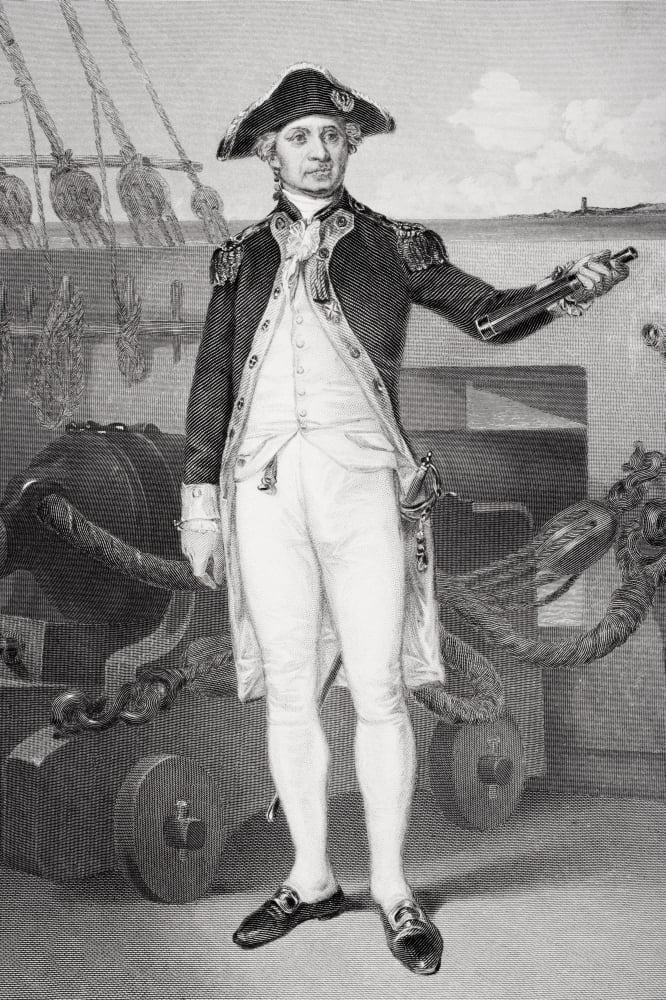 John Paul Jones 1742-1792 American Revolution Naval Officer And A Founder Of The United States Navy From Painting By Alonzo Chappel Canvas Art - Ken Welsh Design Pics (11 x 17)