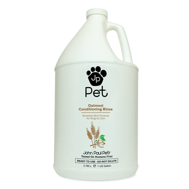 John Paul Pet Oatmeal Conditioning Rinse for Dogs and Cats, Soothing ...