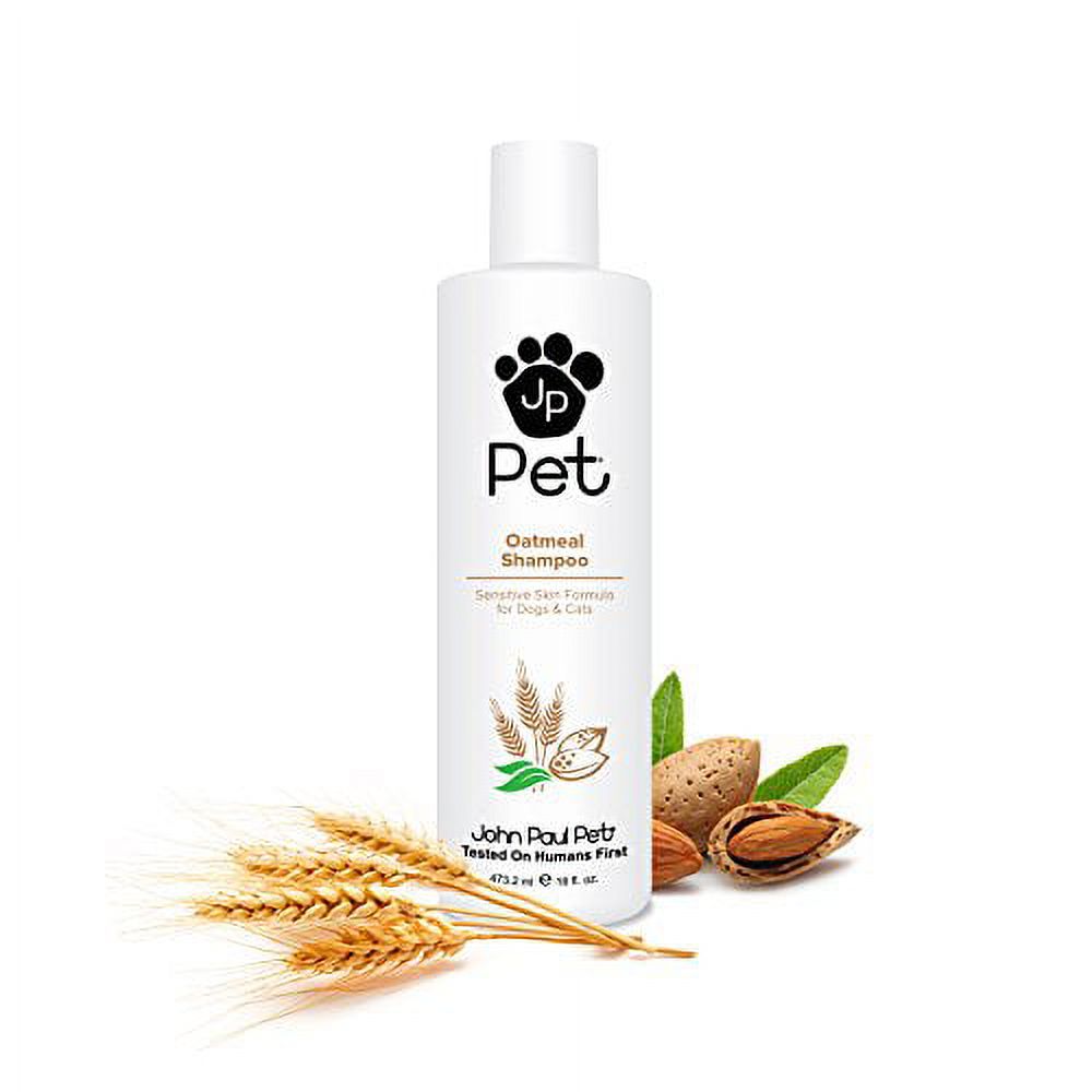 John Paul Pet Oatmeal Shampoo For Dogs And Cats, Sensitive Skin Formula