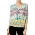 thumbnail image 1 of John Paul Richard Womens Knit Tye-Dye Pullover Sweater, Multicoloured, Medium, 1 of 2