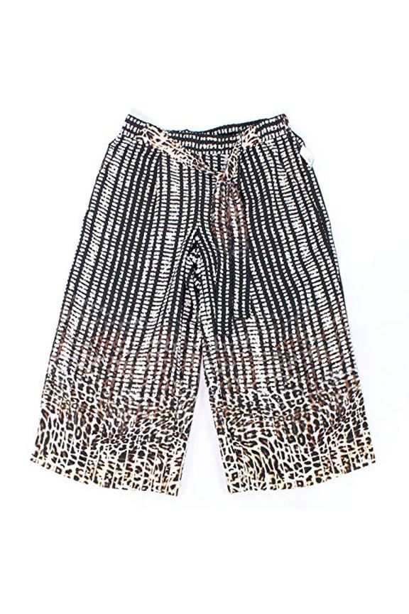 Womens Usa Belted Dress Pants Black L