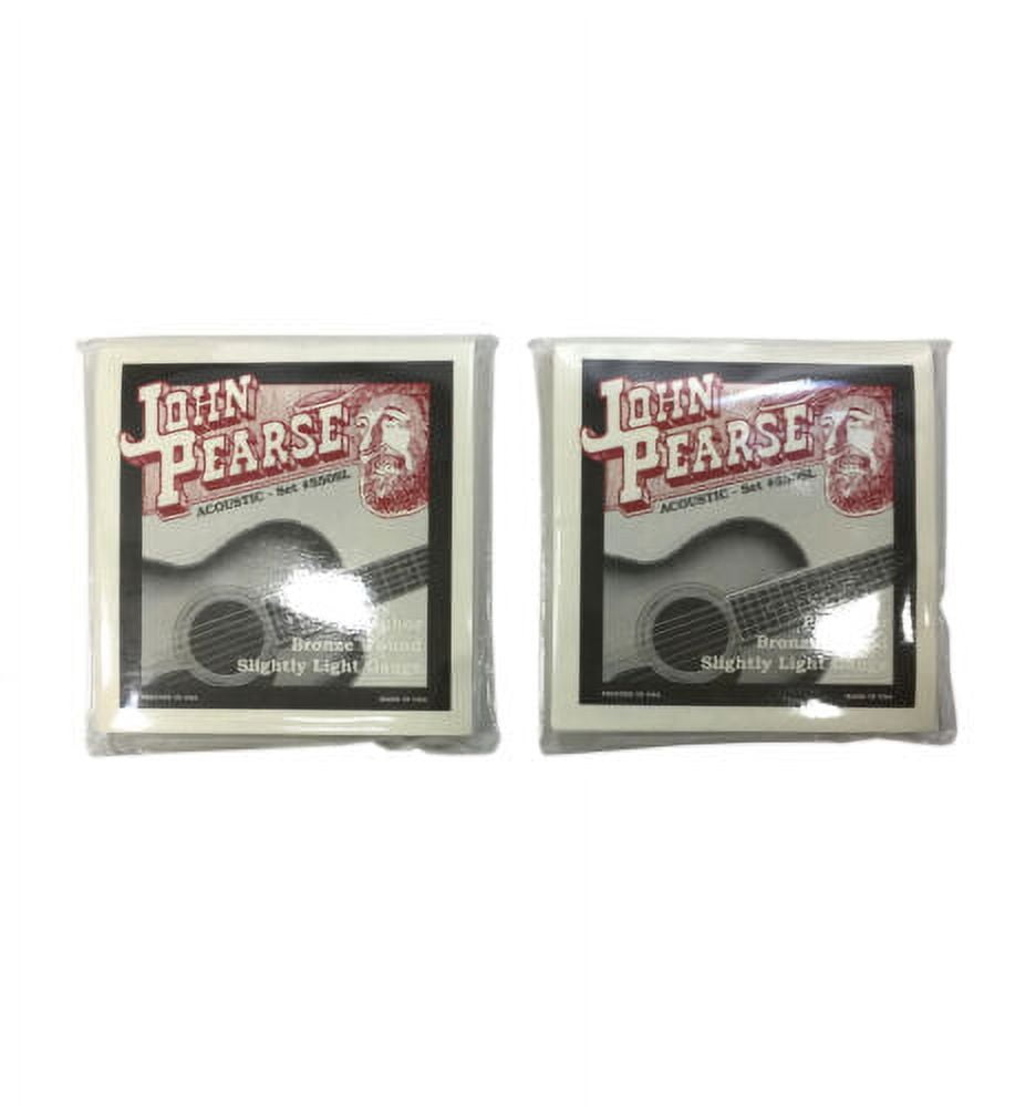 John Pearse Guitar Strings 2Pack Acoustic Slightly Light 550SL Phos
