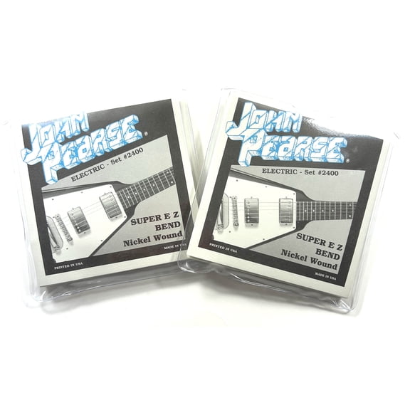 John Pearse Guitar Strings 2 Sets Electric Super EZ Bend 09-42 Nickel Wound
