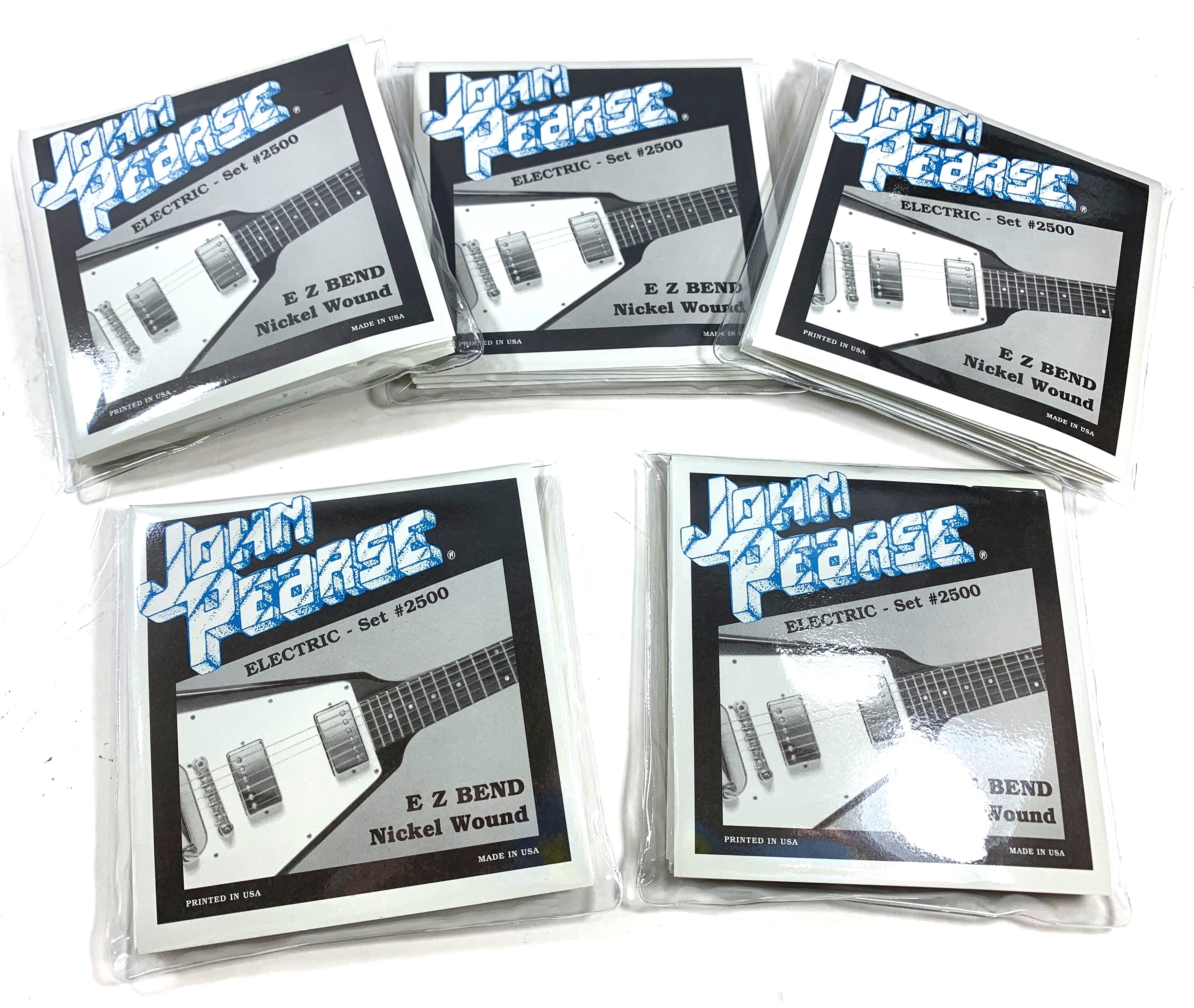 John Pearse Guitar Strings 5-Pack Electric EZ Bend Nickel Wound