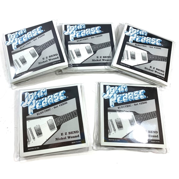 John Pearse Guitar Strings 5-Pack Electric EZ Bend Nickel Wound