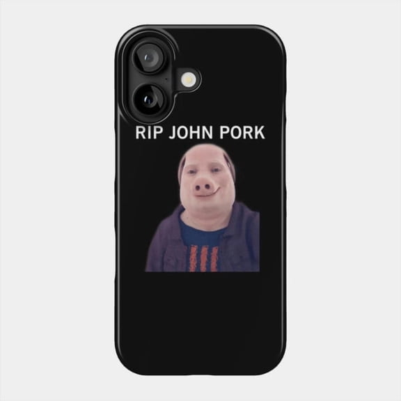John Pork Is Calling Funny Viral Internet Meme Case for Apple iPhone 11 to 17