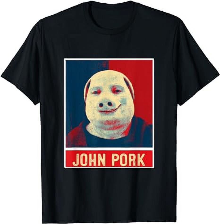 John Pork Vintage Retro Funny Meme TShirt