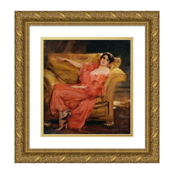 John Quincy Adams 20x22 Gold Ornate Framed and Double Matted Museum Art Print Titled - Luise Eisner, Later Princess Odescalchi (1926)