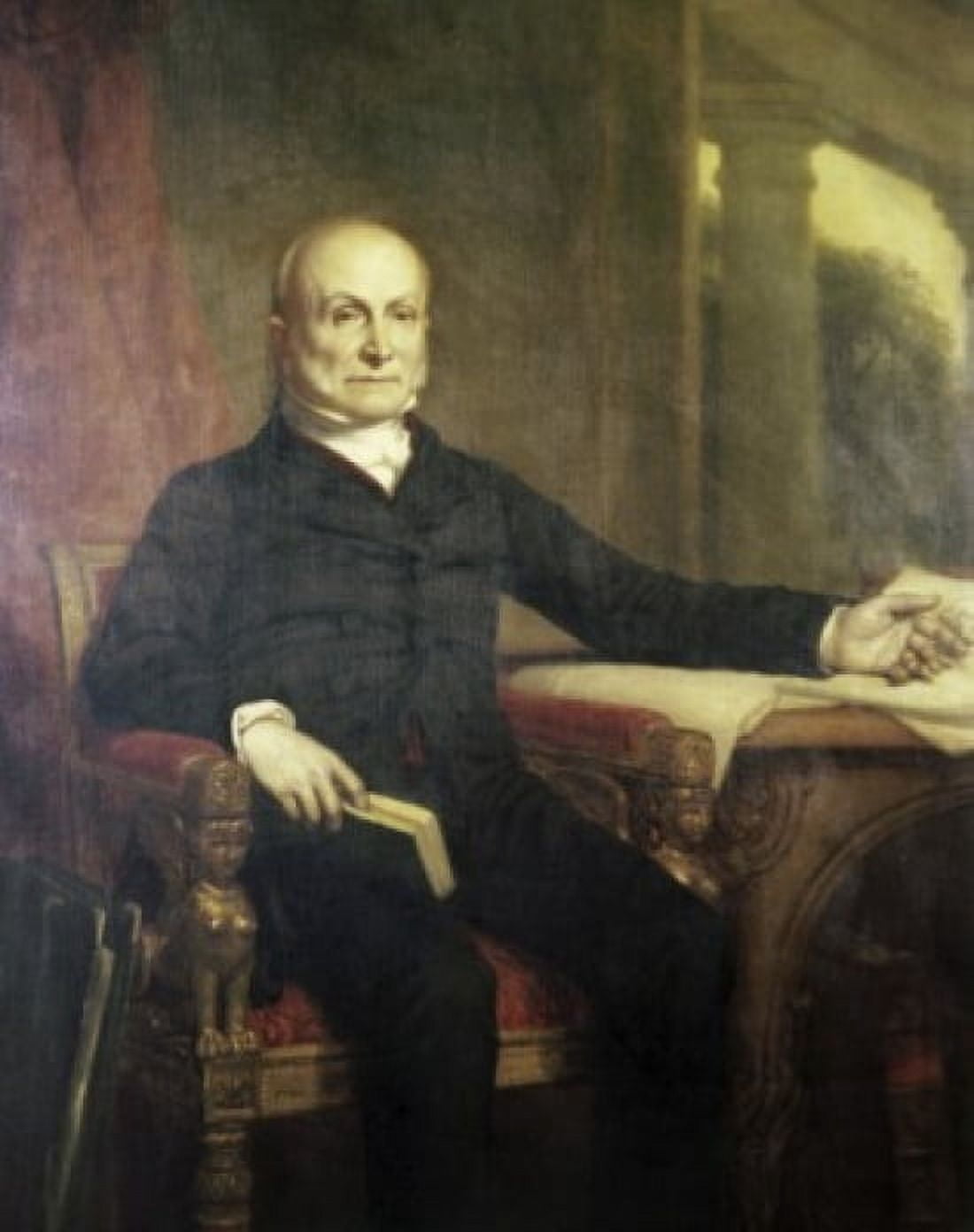 John Quincy Adams (President 1825-1829) George Peter Alexander Healy (1813-1894American) Canvas Art - George Peter Alexander Healy (18 x 24)