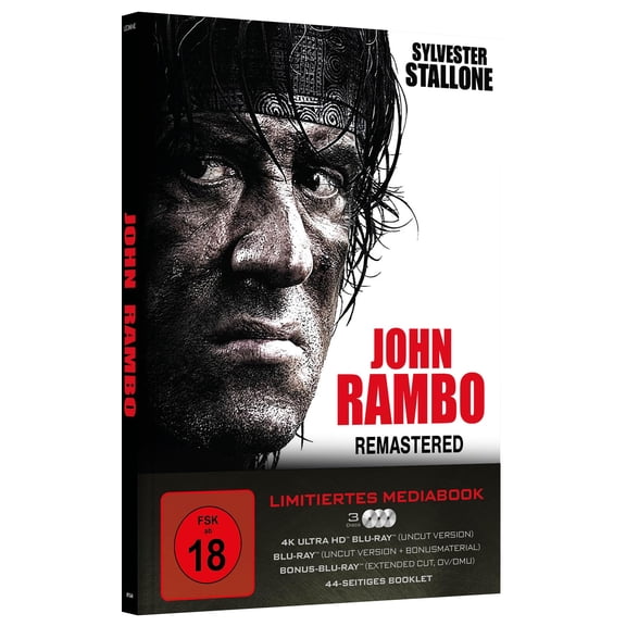 John Rambo-Remastered (Lim. Mediabook, 4K Ultra HD + 2 Blu-rays) (4K Ultra HD) Ken Howard