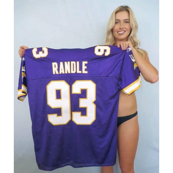 John Randle Minnesota Vikings Reebok purple jersey NEW