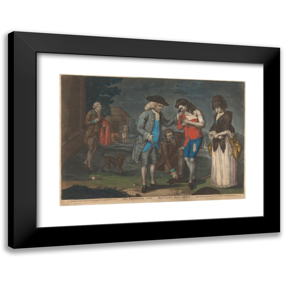John Raphael Smith 24x18 Black Modern Framed Museum Art Print Titled ...