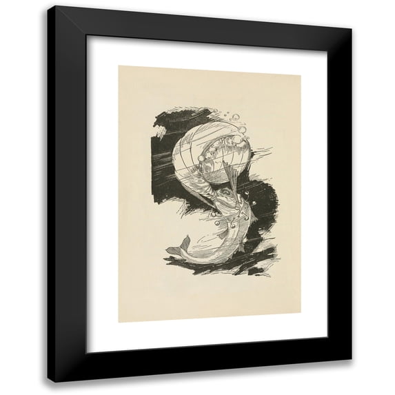John Rea Neill 14x18 Black Modern Framed Museum Art Print Titled - The Sea Fairies Pl 03 (1911)