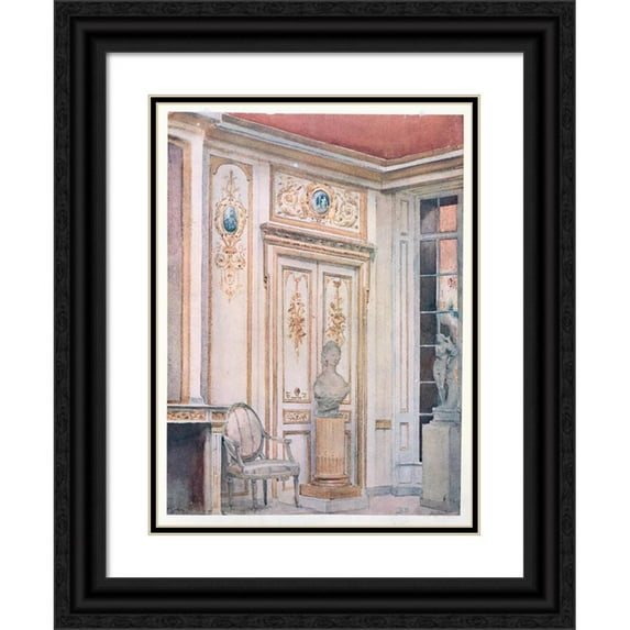 John Rea Neill 14x18 Black Ornate Wood Framed Double Matted Museum Art Print Titled - The Marvelous Land of Oz Pl.21 (1904)