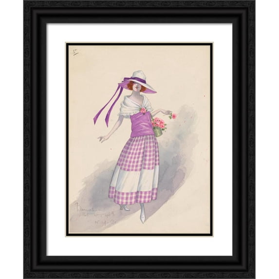 John Rea Neill 15x18 Black Ornate Wood Framed Double Matted Museum Art Print Titled - The Marvelous Land of Oz Pl.07 (1904)