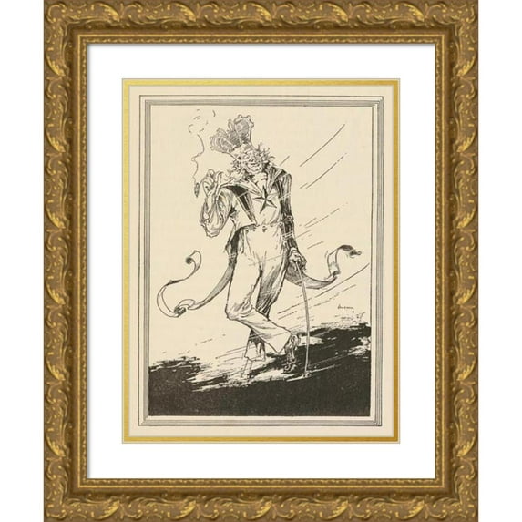 John Rea Neill 18x24 Gold Ornate Framed and Double Matted Museum Art Print Titled - The Sea Fairies Pl 36 (1911)