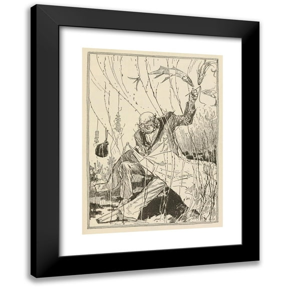 John Rea Neill 19x24 Black Modern Framed Museum Art Print Titled - The Sea Fairies Pl 23 (1911)