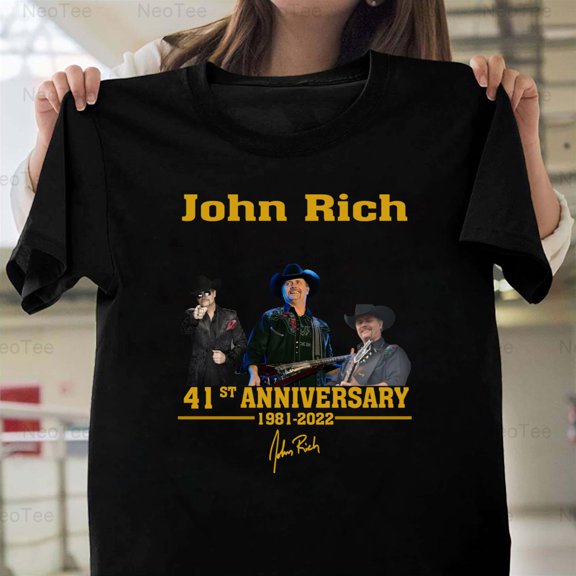 John Rich Big & Rich 41st Anniversary Country Music Singer Songwriter T-Shirt Unisex, up to 5XL