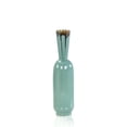 thumbnail image 1 of John-Richard Seafoam Green Trickle Vase II  - 16-inch Ceramic Decorative Vase, 1 of 5