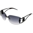 thumbnail image 1 of John Richmond Sunglasses Women's JR 63404 Black Metal Swarovski Size: Lens/ Bridge/ Temple: 61-11-120, 1 of 4