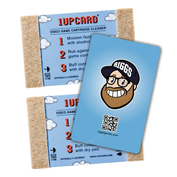 John Riggs 1UPcard Video Game Cartridge Cleaning Cards - 3 Pack