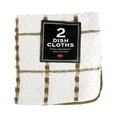 thumbnail image 1 of Ritz Biscotti Cotton Check/Solid Dish Cloth 2 pk, 1 of 2