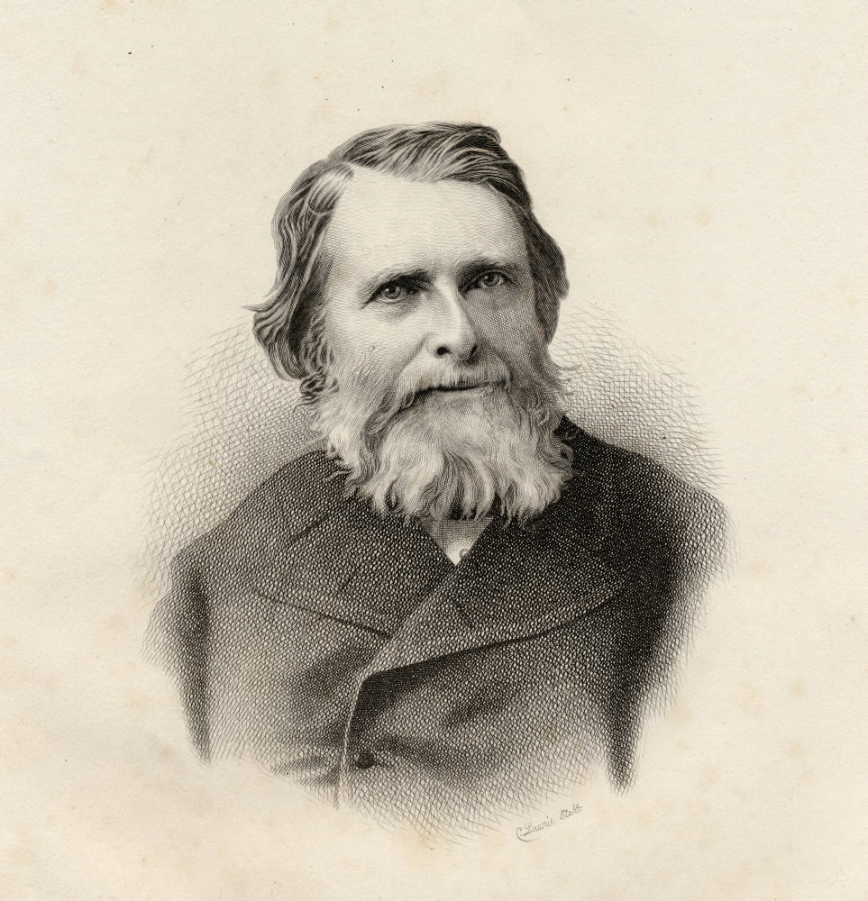 John Ruskin 1819-1900 English Writer Art Critic And Reformer Engraved By C Laurie Canvas Art - Ken Welsh Design Pics (15 x 15)