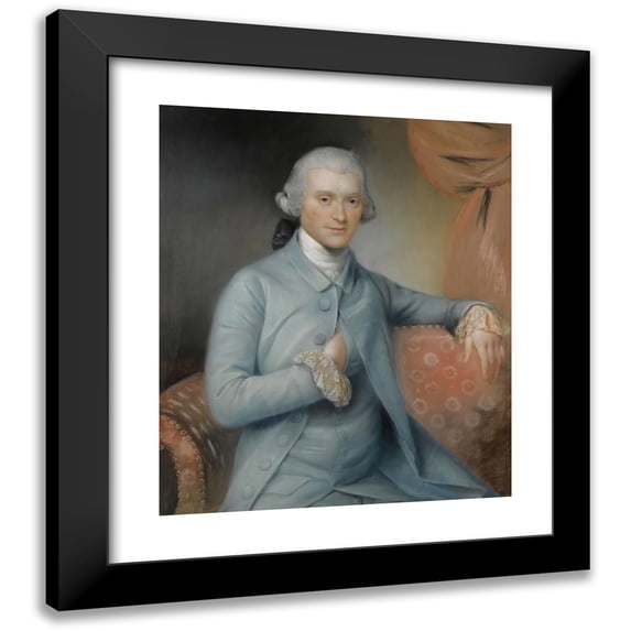 John Russell 15x17 Black Modern Framed Museum Art Print Titled - Portrait of George Medley