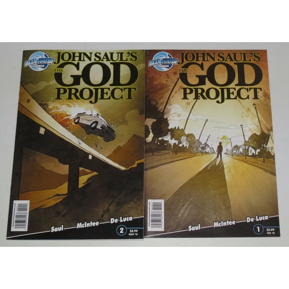 John Saul's The God Project #1-2 VF/NM complete series adapts novel ; Bluewater