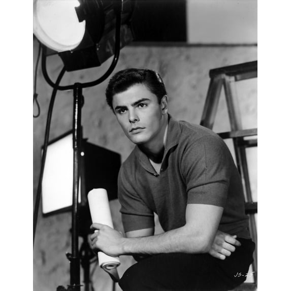 John Saxon with a light Photo Print (24 x 30)