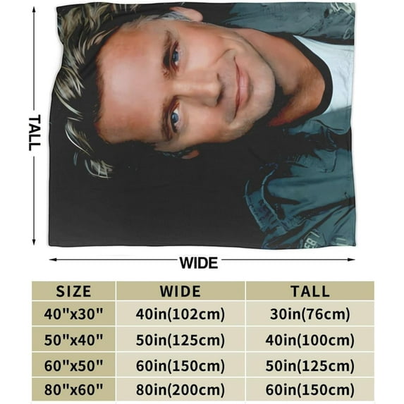 John Schneider Blanket Flannel Soft Throw Blankets for Bedroom Livingroom Sofa Home 80""X60"", Black