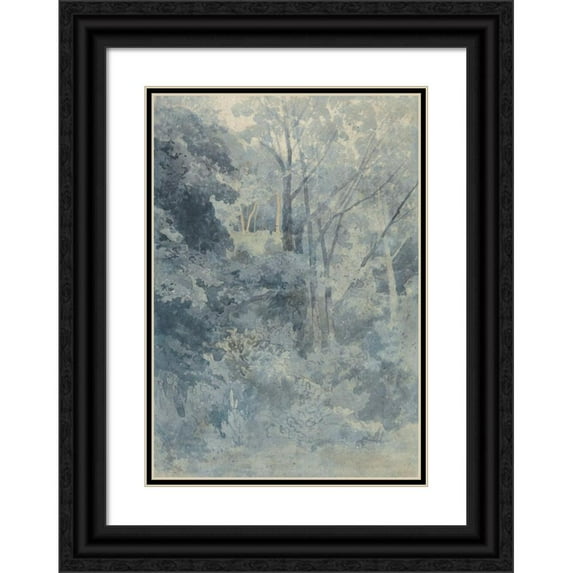 John Sell Cotman 14x18 Black Ornate Wood Framed Double Matted Museum Art Print Titled - In Rokeby Park (1800 to 1810)