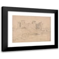 thumbnail image 1 of John Sell Cotman 24x18 Black Modern Framed Museum Art Print Titled - Framlingham Castle, Suffolk (ca. 1815), 1 of 5