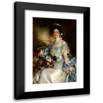 John Singer Sargent 11x14 Black Modern Framed Museum Art Print Titled - Portrait of Mrs a Lawrence Rotch (1903)