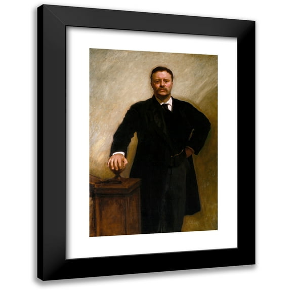 John Singer Sargent 11x14 Black Modern Framed Museum Art Print Titled - Theodore Roosevelt