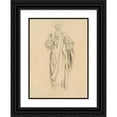 thumbnail image 1 of John Singer Sargent 11x14 Black Ornate Wood Framed Double Matted Museum Art Print Titled: Study for ‘Dogma of the Redemption - Frieze of Angels’ (Recto) (1895-1903), 1 of 5