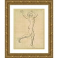 thumbnail image 1 of John Singer Sargent 11x14 Gold Ornate Wood Frame and Double Matted Museum Art Print Titled - Study of Apollo for ‘Apollo and Daphne’ (C. 1918), 1 of 4
