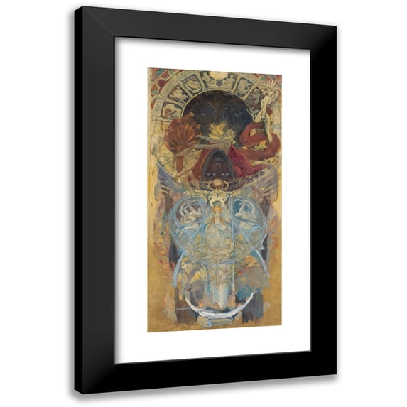 John Singer Sargent 11x18 Black Modern Framed Museum Art Print Titled - Design for An Archway (ca. 1890-94)