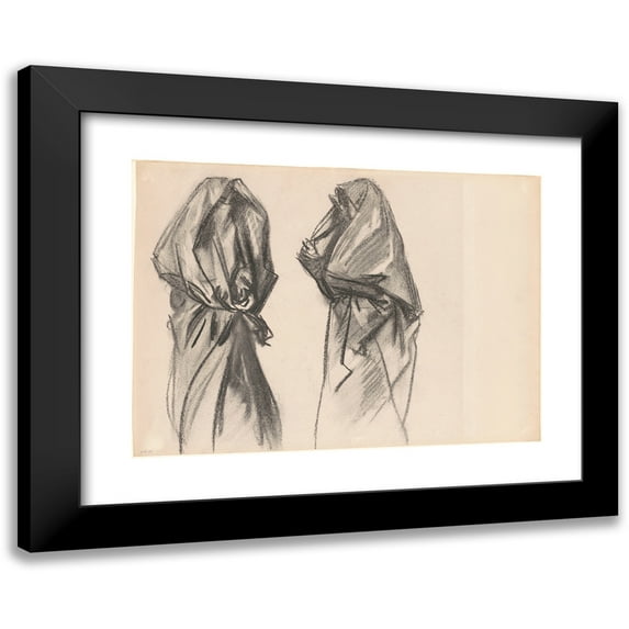 John Singer Sargent 14x11 Black Modern Framed Museum Art Print Titled - Bedouin Women (1890-1891)