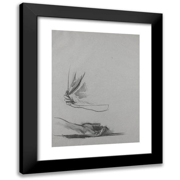 John Singer Sargent 14x18 Black Modern Framed Museum Art Print Titled - Studies of Hands