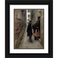 thumbnail image 1 of John Singer Sargent 14x18 Black Ornate Wood Framed Double Matted Museum Art Print Titled - A Street in Venice (C. 1880-82), 1 of 5