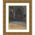 thumbnail image 1 of John Singer Sargent 14x18 Gold Ornate Wood Frame and Double Matted Museum Art Print Titled - Spanish Church Interior (C. 1880), 1 of 4
