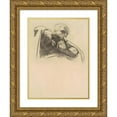 thumbnail image 1 of John Singer Sargent 15x18 Gold Ornate Wood Frame and Double Matted Museum Art Print Titled - Study for ‘The Crucifixion and Death of Our Lord’ (1909-1916), 1 of 4
