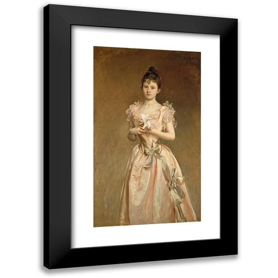 John Singer Sargent 15x24 Black Modern Framed Museum Art Print Titled - Miss Grace Woodhouse (1890)