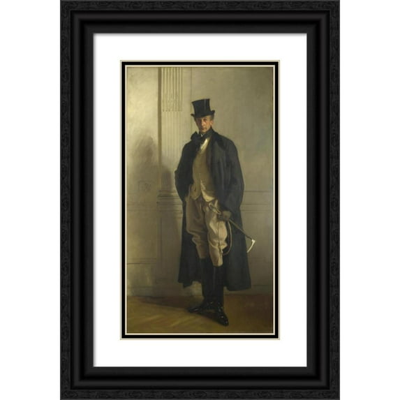 John Singer Sargent 15x24 Black Ornate Framed Double Matted Museum Art Print Titled: Lord Ribblesdale (1902)
